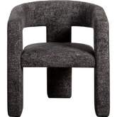 Elo Accent Chair in Black Fabric