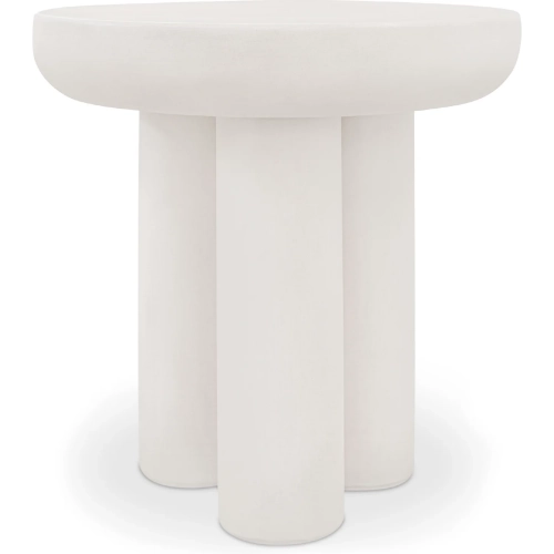Rocca Side Table in Cream Concrete