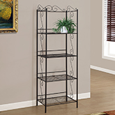 Bookcase / Etagere 71" H in Copper Metal
