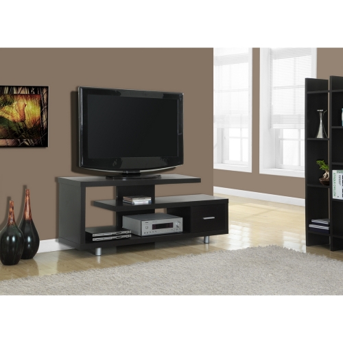 Cappuccino 60" TV Stand Console with 1 Drawer