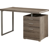Dark Taupe Reclaimed Look Left or Right Facing 48" Desk