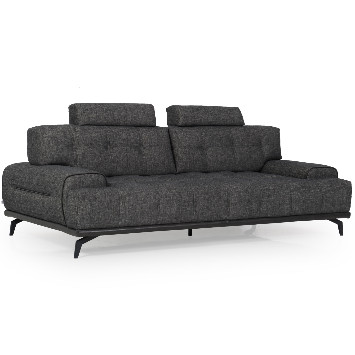 Moroni 26713MF3A871A Simone Sofa w/ Adjustable Back Rest in Dark Grey