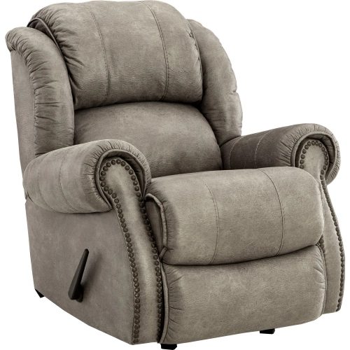 Marlowe Manual Rocker Recliner in Tan Vegan Leather