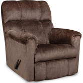 Memphis Manual Rocker Recliner in Godiva Brown Fabric