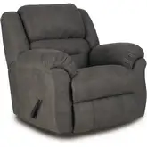 Mariner Manual Rocker Recliner in Dark Shadow Gray Fabric