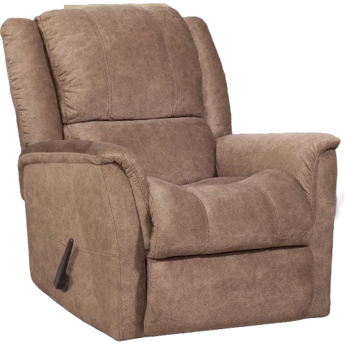 Robin Manual Rocker Recliner in Coffee Brown Fabric