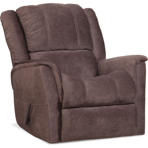 Robin Manual Rocker Recliner in Carob Brown Fabric