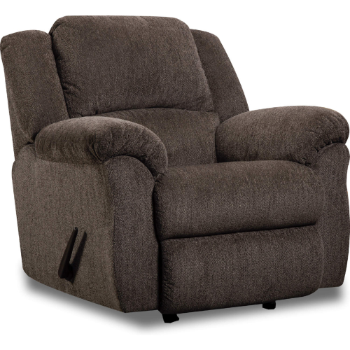 Maple Manual Rocker Recliner in Clove Brown Fabric