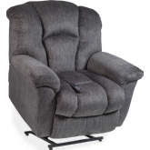Halston Power Lift Chair in Charcoal Grey Fabric