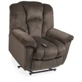 Halston Power Lift Chair in Fudge Brown Fabric