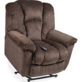 Halston Power Lift Chair in Fudge Brown Fabric