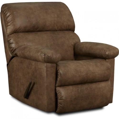 Canyon Manual Wallsaver Recliner in Tan Vegan Leather