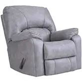 Rhino Manual Rocker Recliner in Grey RELIAPEL Fabric