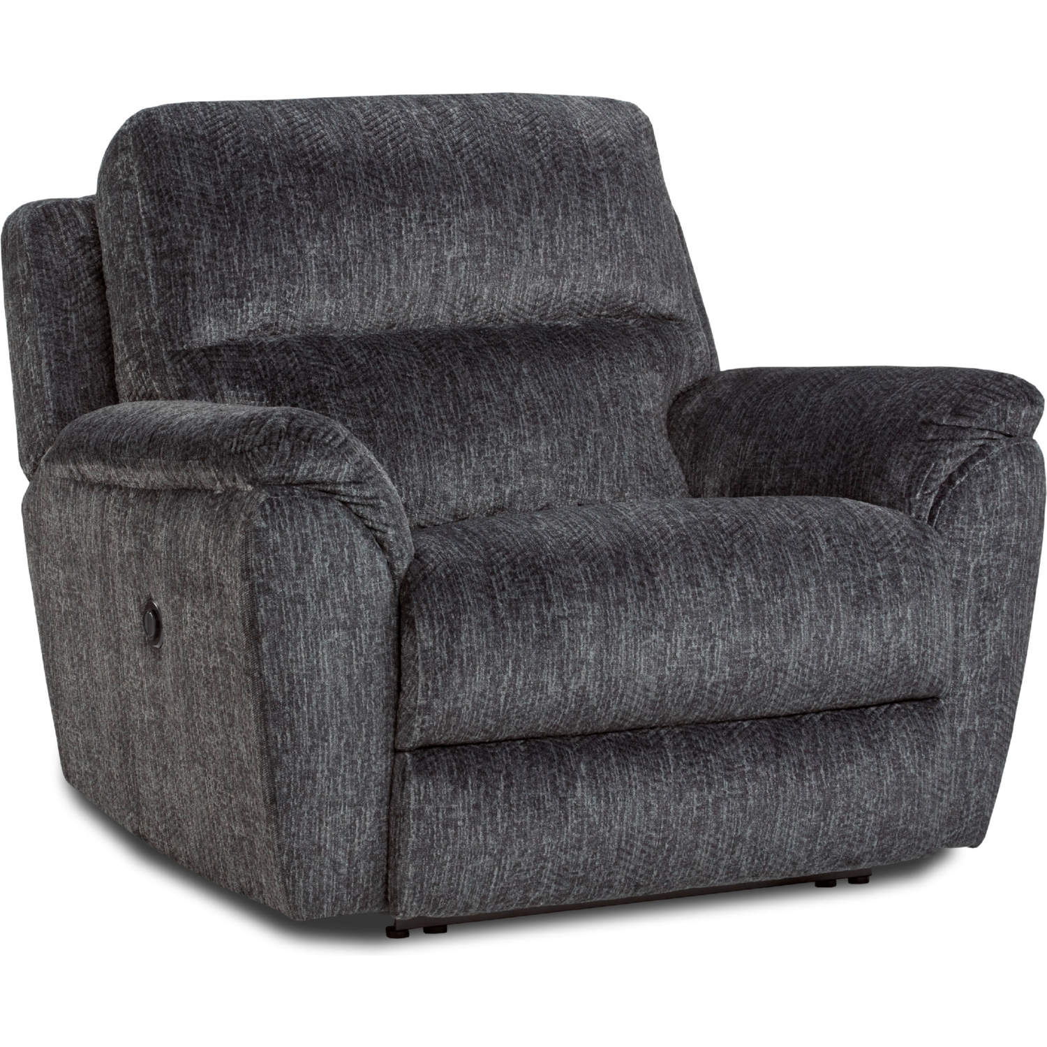 Motion Ease 2051260 Ellery Power Recliner Chair & 1/2 in Ebony Grey Fabric