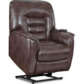 Indigo Power Lift Chair in Chocolate Brown Leatherette