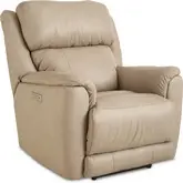 Willow Power Zero Gravity Recliner in Stonewash Beige Top Grain Leather
