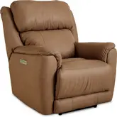 Willow Power Zero Gravity Recliner in Butternut Brown Top Grain Leather