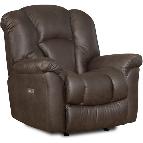 Sahara Power Recliner with Air Massage & Heat in Cocoa Brown Polyester
