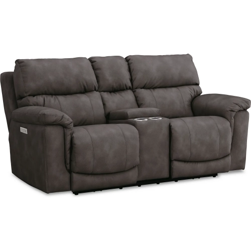 Regency Triple Power Zero Gravity Loveseat in Pewter Gray Poly