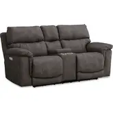 Regency Triple Power Zero Gravity Loveseat in Pewter Gray Poly