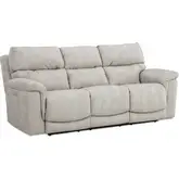 Regency Triple Power Zero Gravity Sofa in Taupe Neutral Poly
