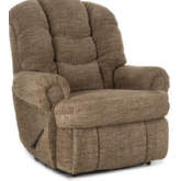Lennox King Comfort Manual Recliner in Camel Brown Fabric