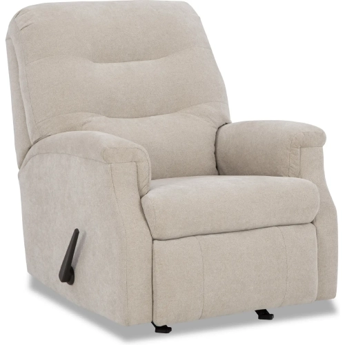 Barbara Jean Small Scale Rocker Recliner in Stone Tan Fabric