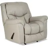 Henley Manual Rocker Recliner in Dove Gray Fabric