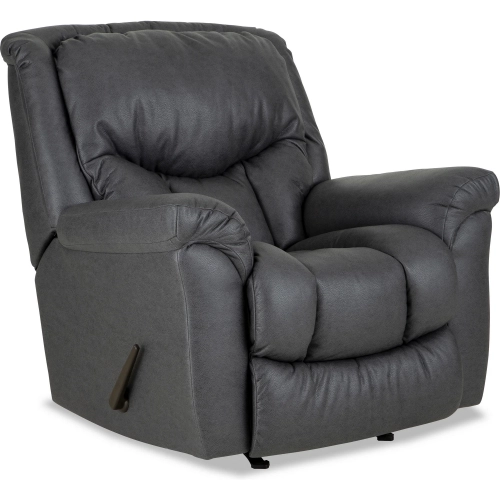 Henley Manual Rocker Recliner in Graphite Gray Fabric