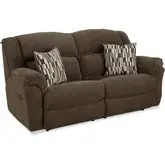 Heritage Manual Recline Sofa in Coffee Bean Brown Chenille Fabric