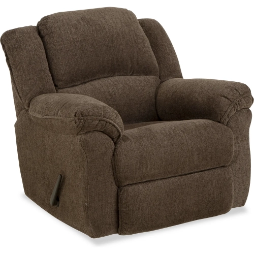 Heritage Manual Rocker Recliner in Coffee Bean Brown Chenille Fabric