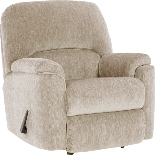 Payday Manual Rocker Recliner in Beach Tan Fabric