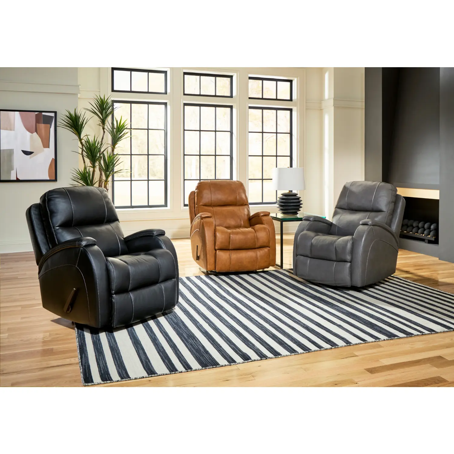 Motion Ease 241-93-18 Phantom Manual Swivel Glider Recliner in