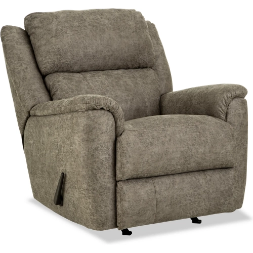 Laurel Manual Rocker Recliner in Tan Brown Fabric