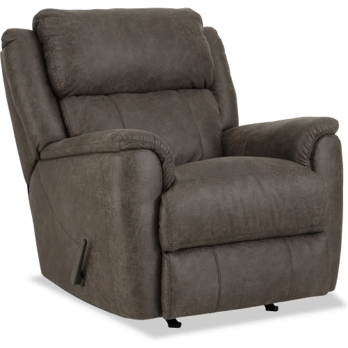 Laurel Manual Rocker Recliner in Espresso Brown Fabric
