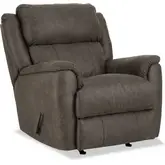 Laurel Manual Rocker Recliner in Espresso Brown Fabric