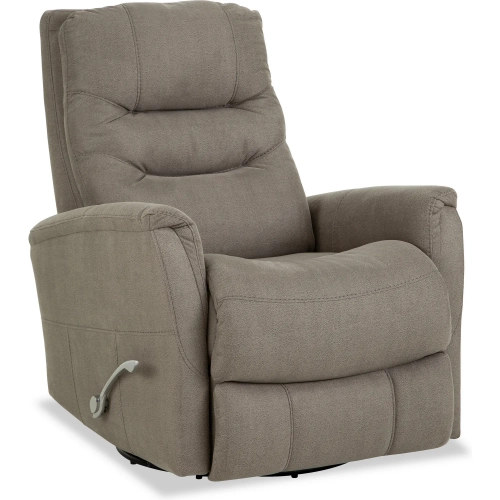 Nantucket Manual Swivel Glider Recliner in Dove Gray Fabric