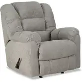 Rowan Manual Rocker Recliner in Martina Stone Gray Fabric