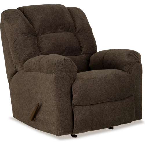 Rowan Manual Rocker Recliner in Bridgestone Truffle Brown Fabric