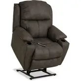 Timber Power Zero Gravity Lift Chair in Pewter Gray Vegan Leather