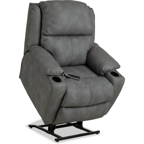 Timber Power Zero Gravity Lift Chair in Gray Vegan Leather