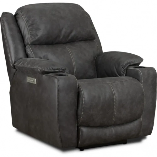 Ridgeview Triple Power Zero Gravity Recliner in Steel Gray Polyester