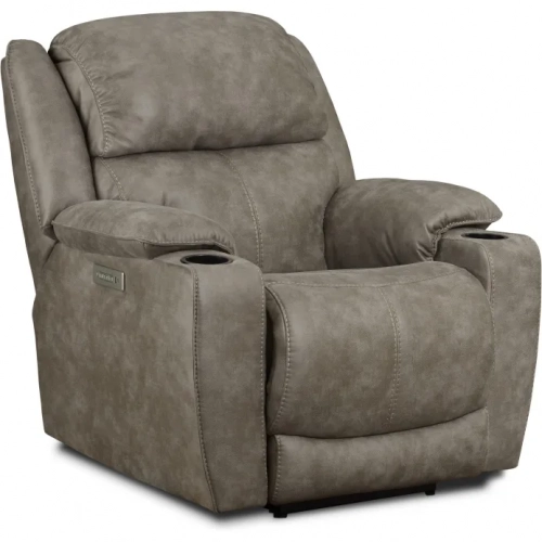 Ridgeview Triple Power Zero Gravity Recliner in Fog Gray Polyester