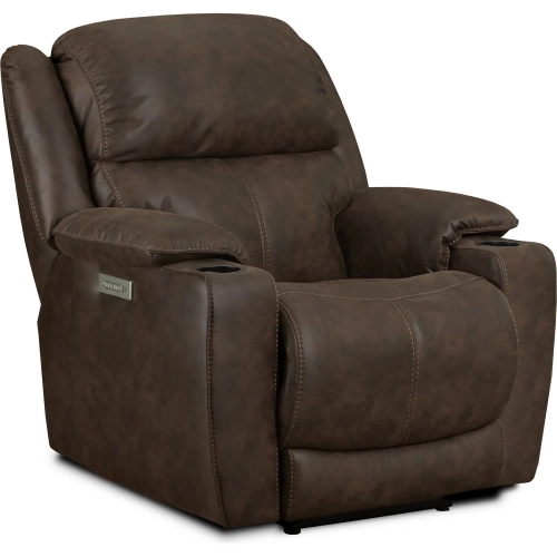 Ridgeview Triple Power Zero Gravity Recliner in Walnut Brown Polyester