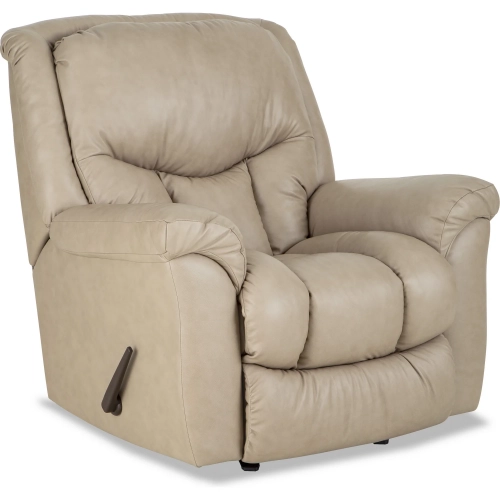 Wilder Manual Rocker Recliner in Mushroom Tan Top Grain Leather
