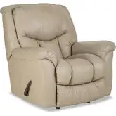 Wilder Manual Rocker Recliner in Mushroom Tan Top Grain Leather