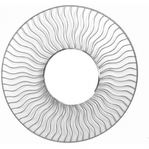 Sunburst Desk Mirror in Brushed Nickel