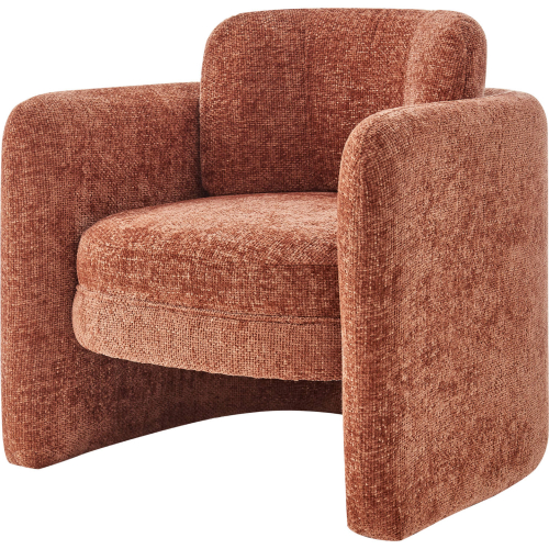 Deryll Accent Arm Chair in Grenada Terracotta Fabric