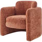 Deryll Accent Arm Chair in Grenada Terracotta Fabric