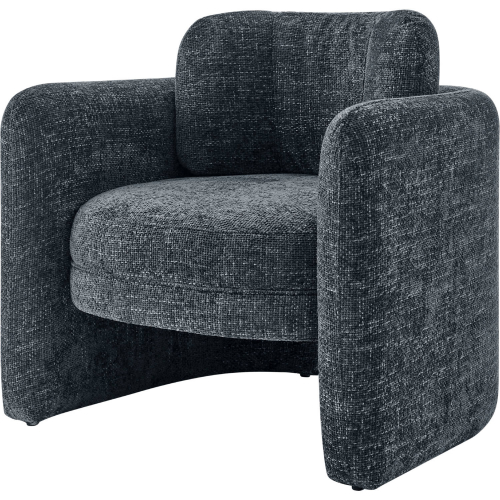 Deryll Accent Arm Chair in Grenada Charcoal Fabric